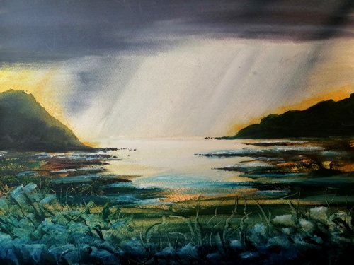 AQUARELL mit Rudolf Wolf