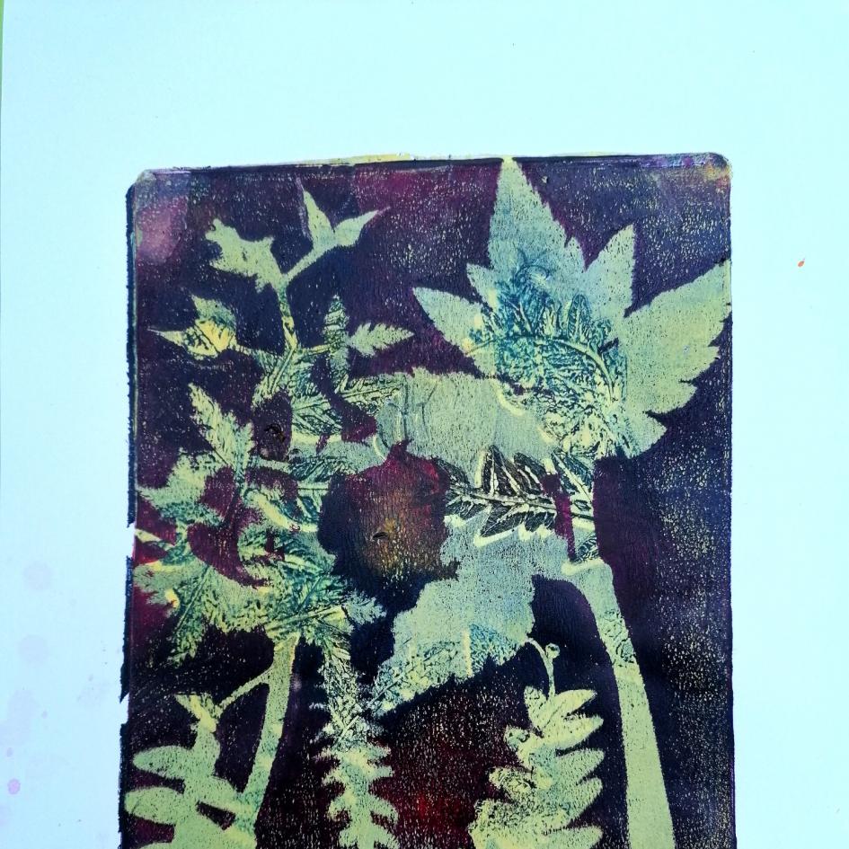 MONOTYPIE Gräser und Figuren