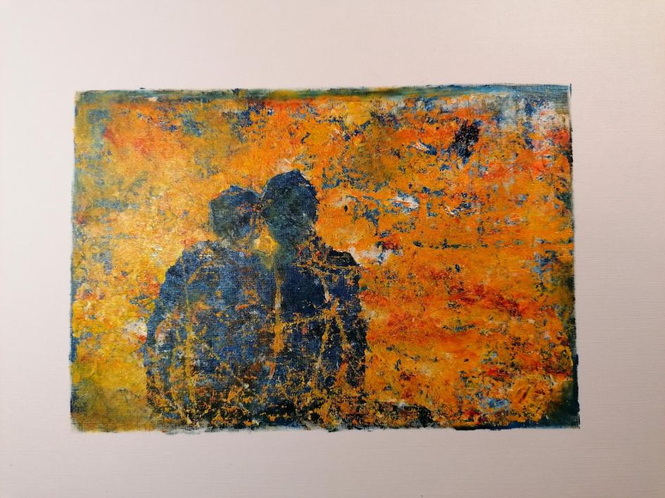 Monotypie -
Drucken mit Öl