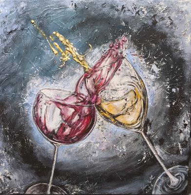 Acrylmalkurs -Dynamik im Glas