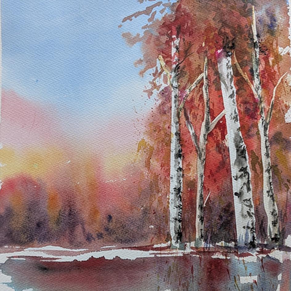 Aquarellkurs - Herbst