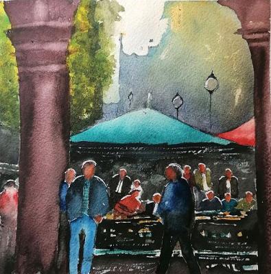 AQUARELL mit Rudolf Wolf