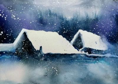 AQUARELL mit Rudolf Wolf