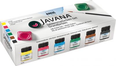 KREUL Javana Seidenmalfarben Set – Grundfarben
