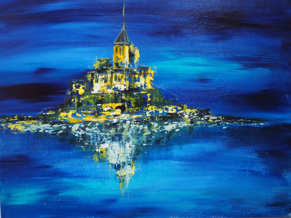 Online Malkurs Acryl -Strukturgel